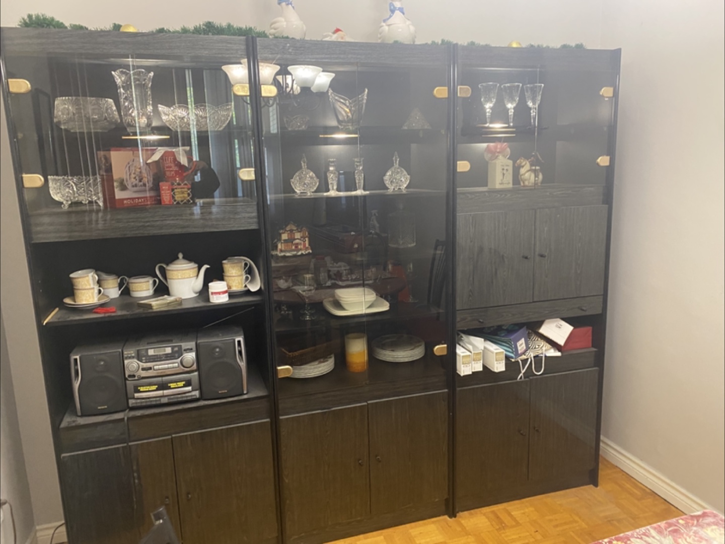 Black Cabinet Display
