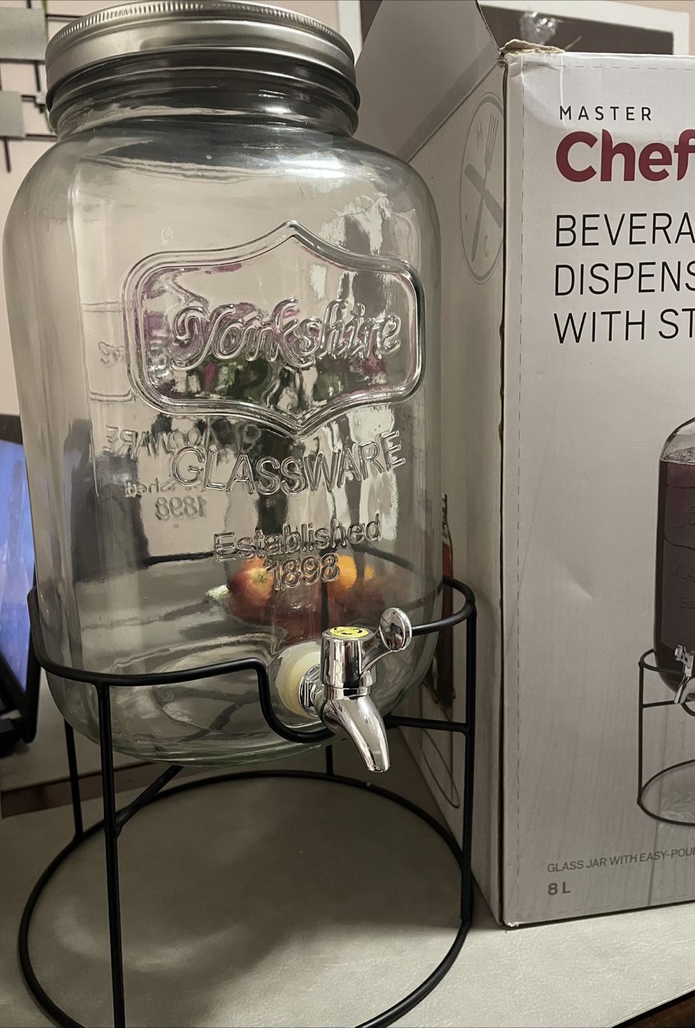 Master Chef Glassware Beverage Dispenser with Stand - photo 2
