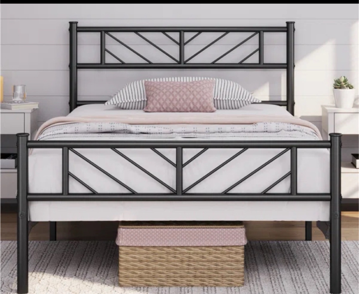 Black Metal Bed Frame