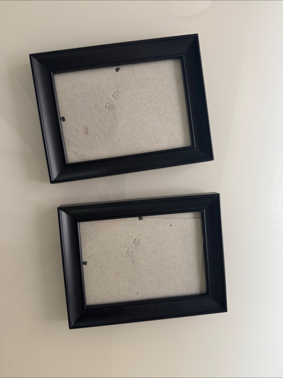 6x4 inch Set of 2 Black Picture Frames