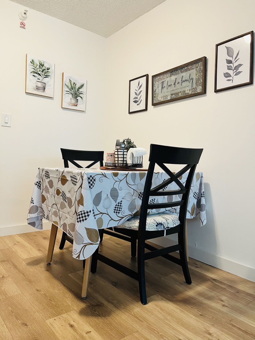 Dining Table Set with 2 Chairs - ideal for 2 to 4 people