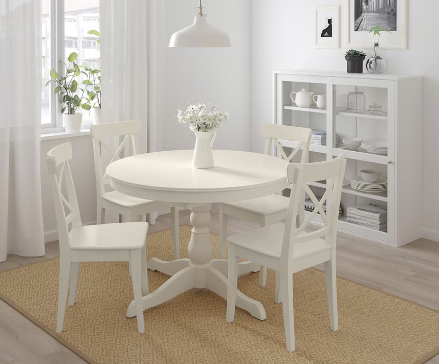 Round Dining Table and Chairs Set