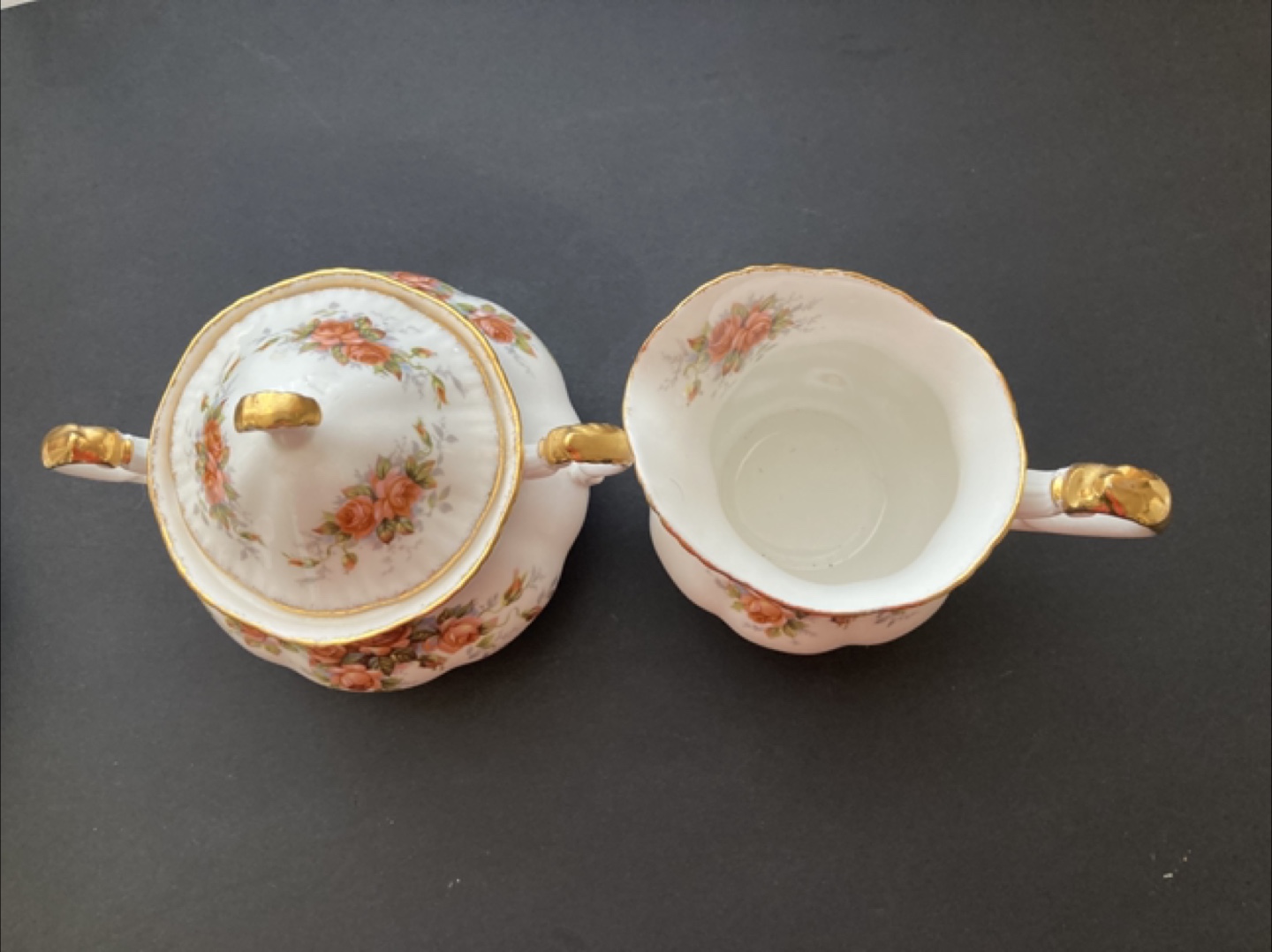 Vintage  РAragon Creamer and Sugar Bowl Set - photo 2
