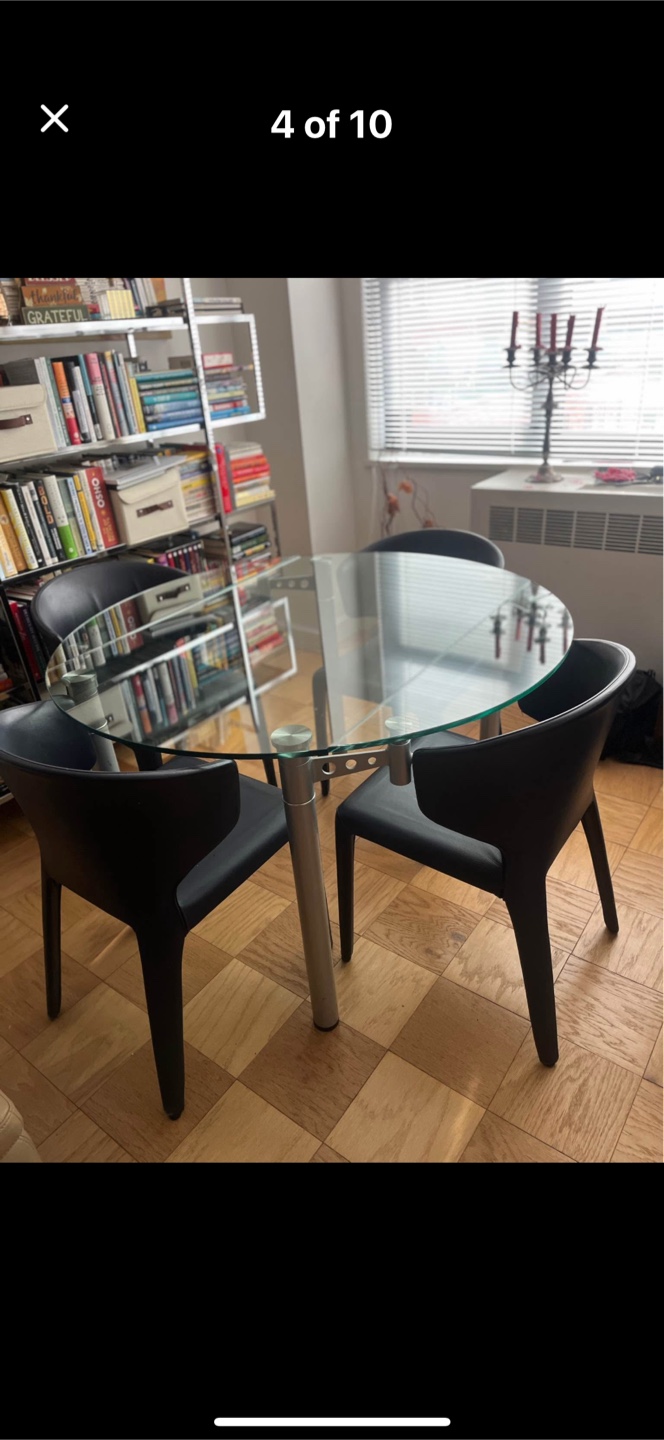 Round Dining Table and Chairs - photo 2