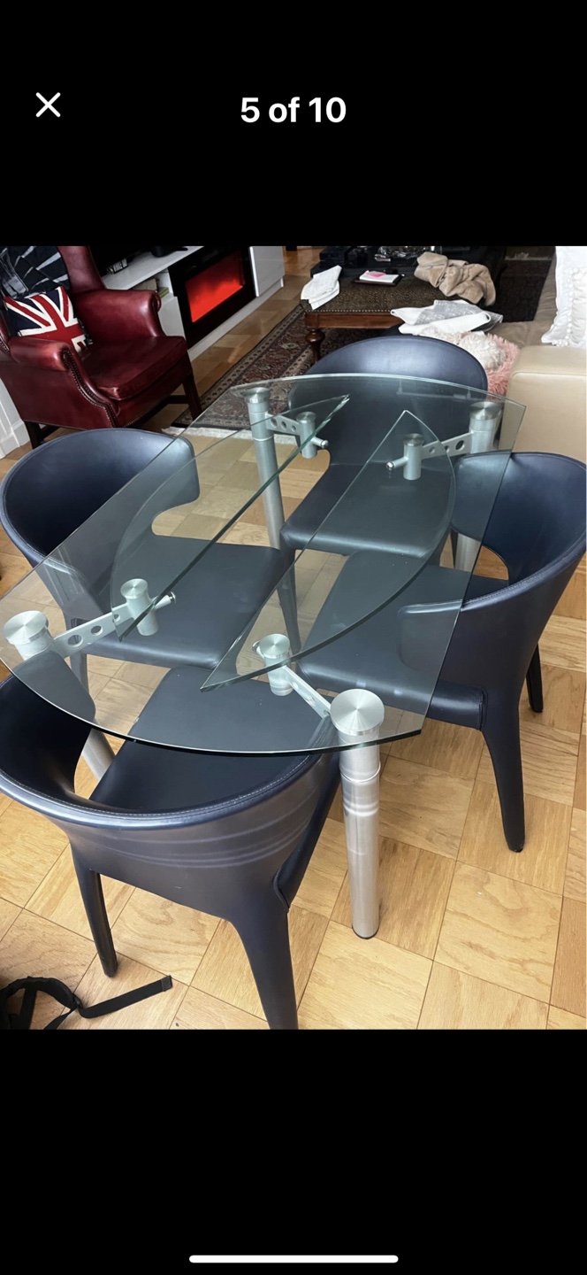 Round Dining Table and Chairs - photo 5