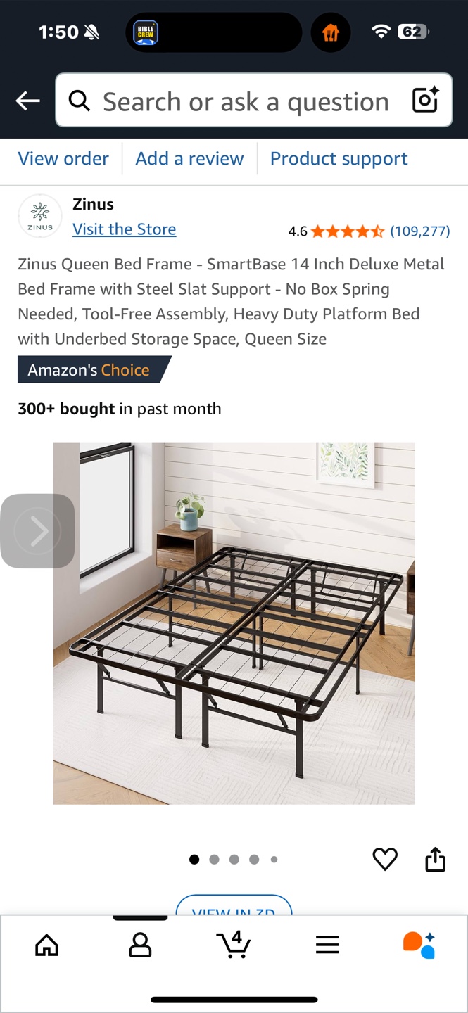 Queen size bed frame - photo 2