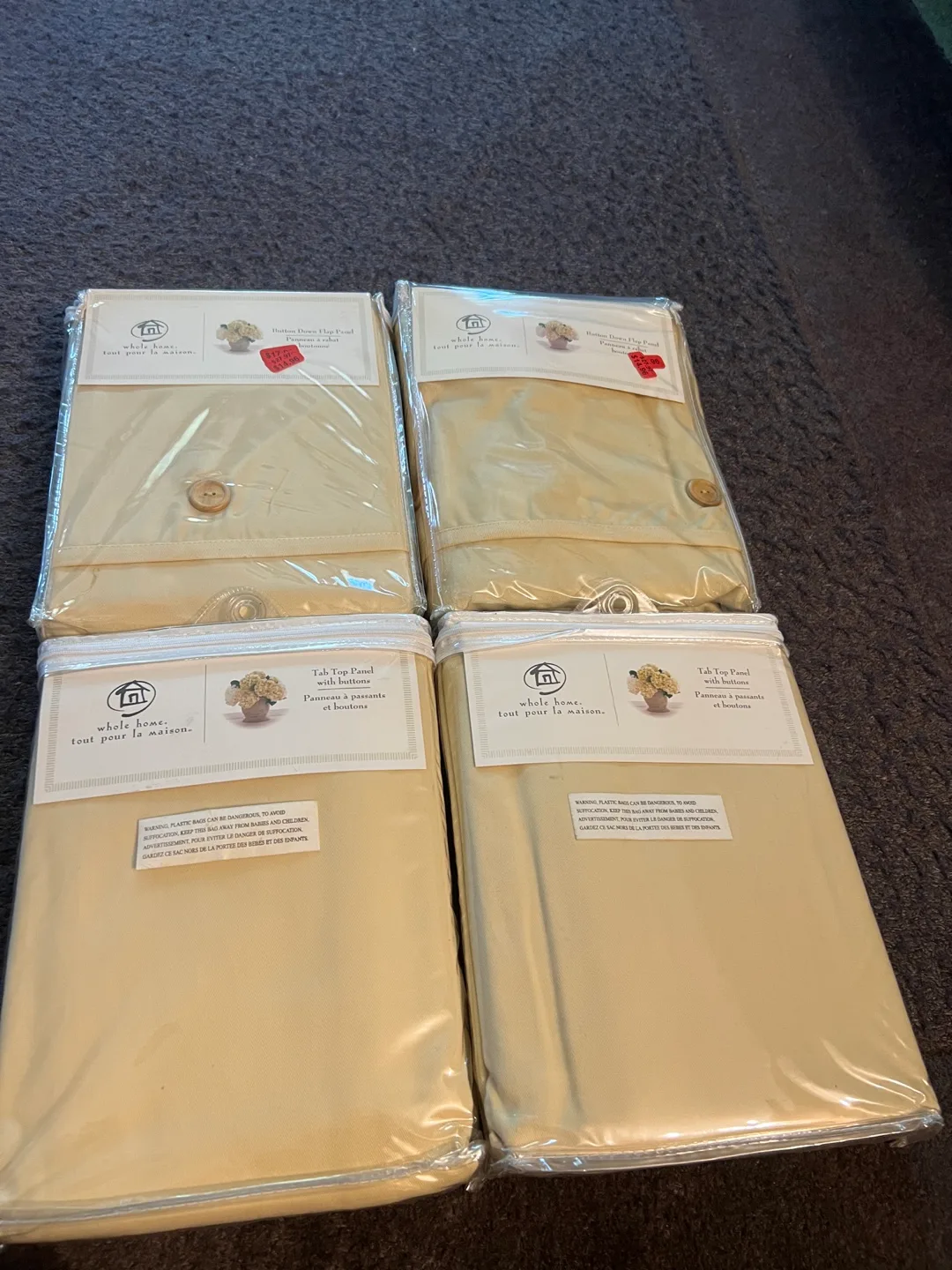 Whole Home Button Down Flap Panel Curtains image indicator(3)