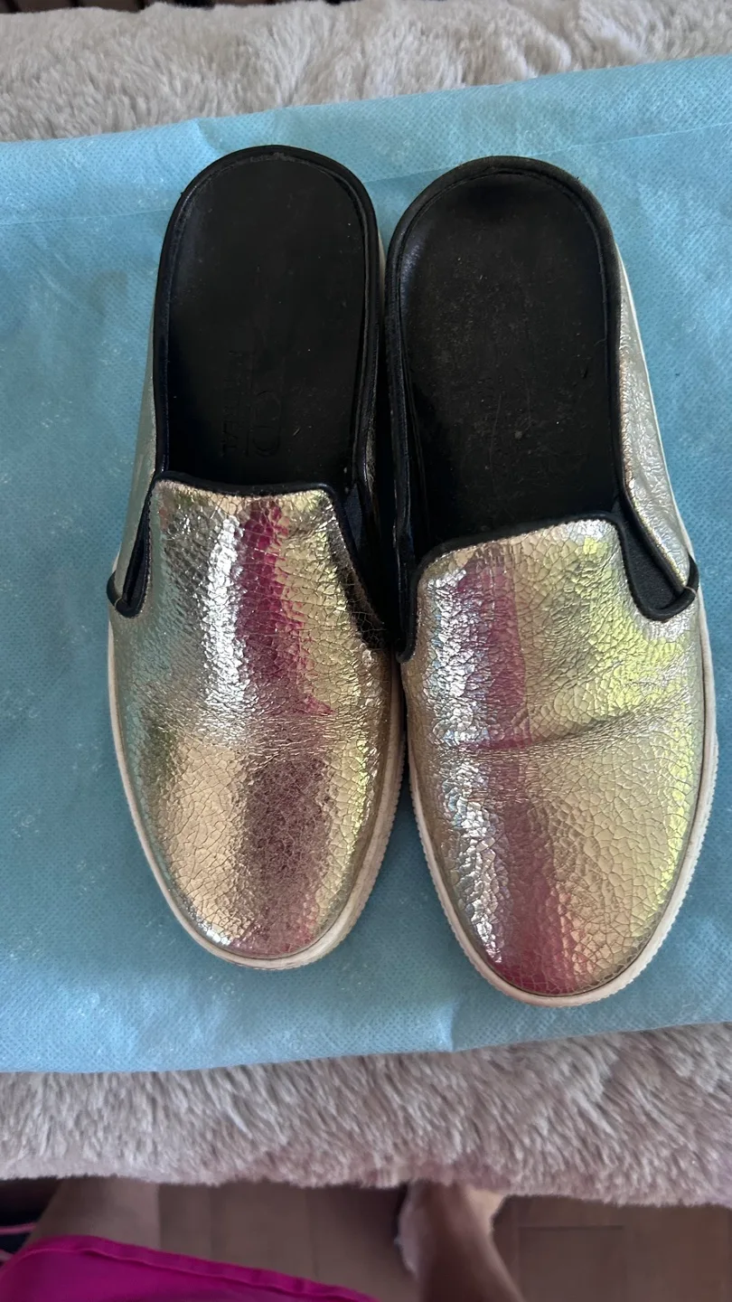 Metallic Slip-On Sneakers thumbnail