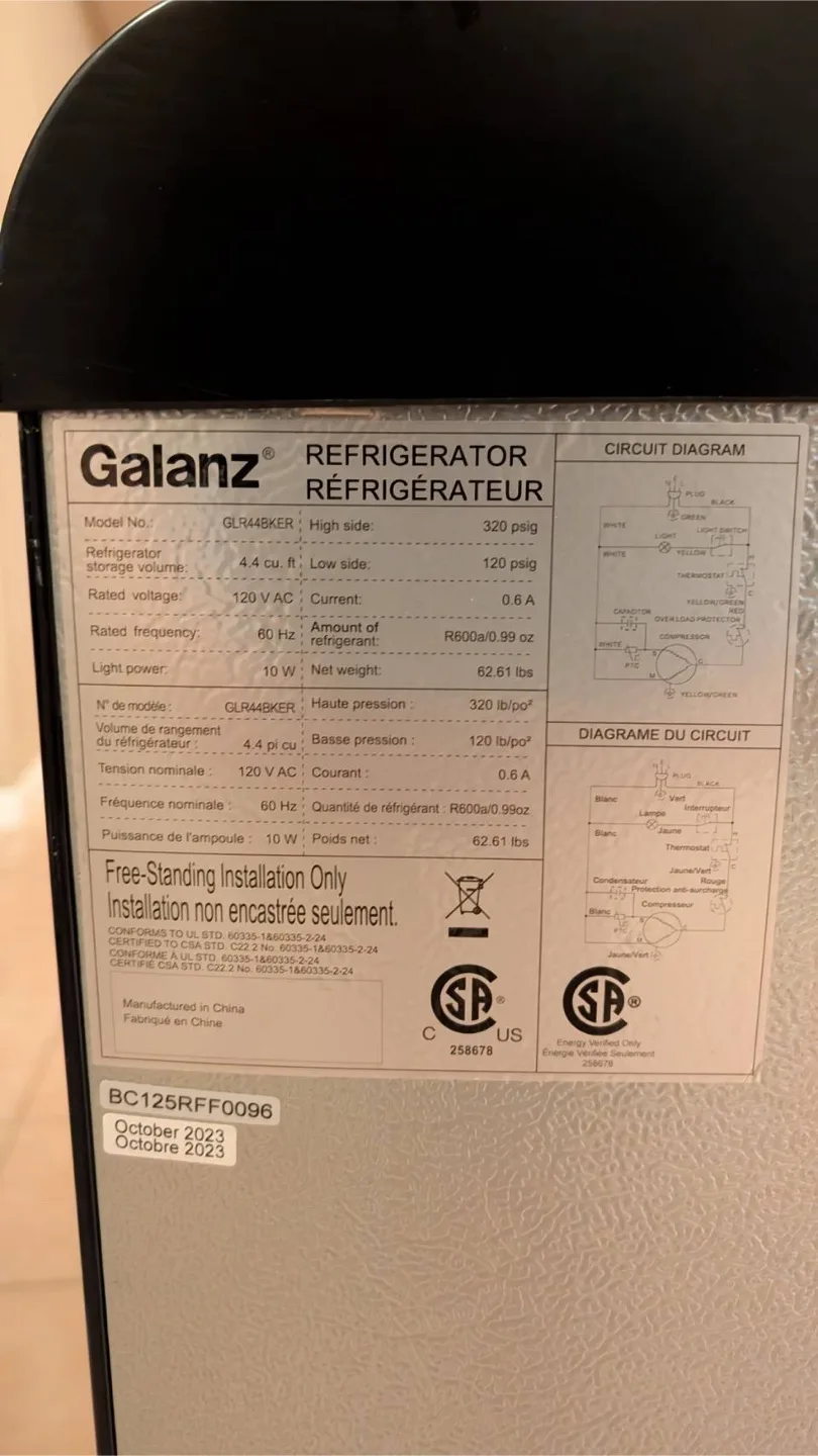 Galanz Retro Compact Refrigerator image indicator(4)