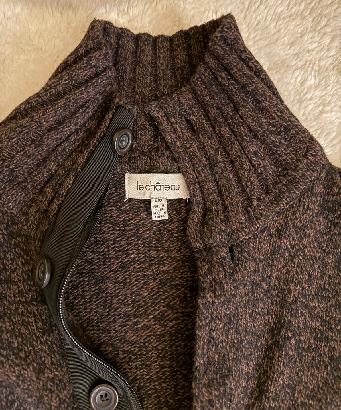 Le Chateau Brown men Sweater-size large image indicator(5)