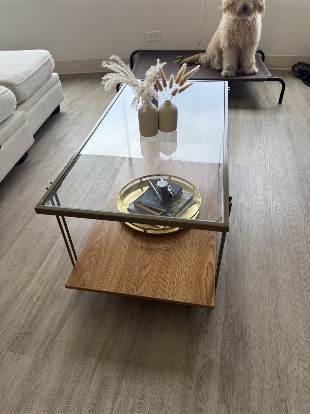 Coffee Table with Glass Top
