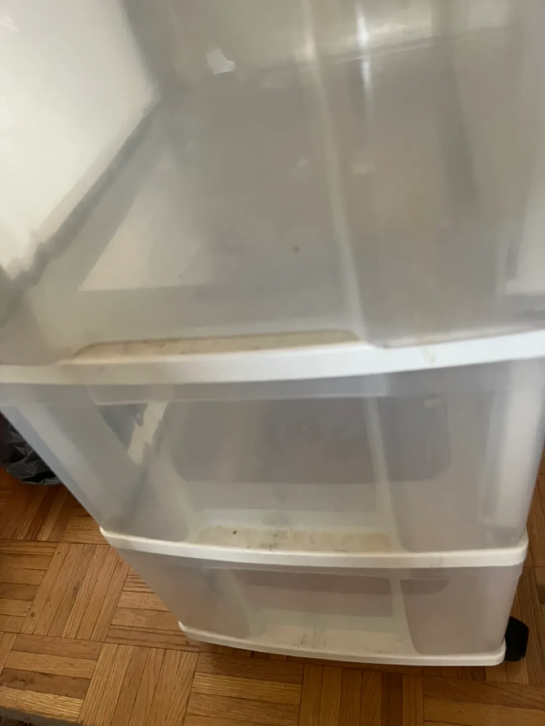 White Plastic 3-Drawer Storage Unit image indicator(4)