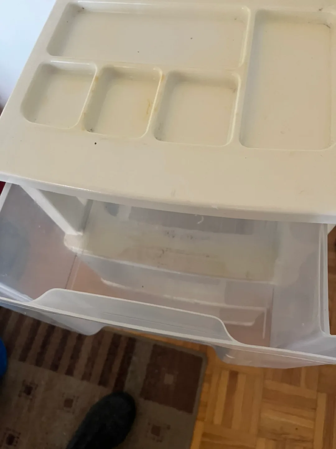 White Plastic 3-Drawer Storage Unit image indicator(3)