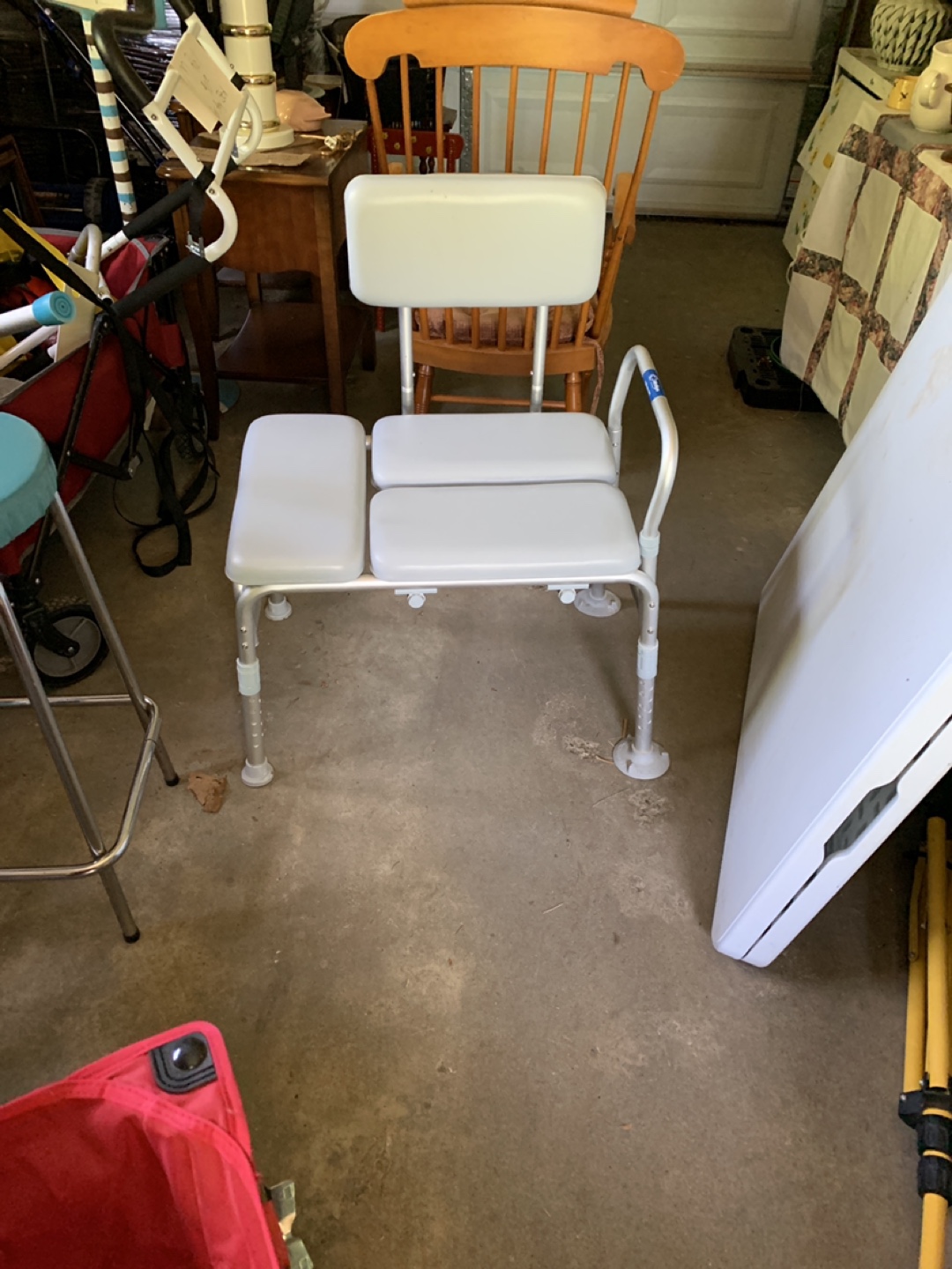 Shower Bench with Back and Armrest