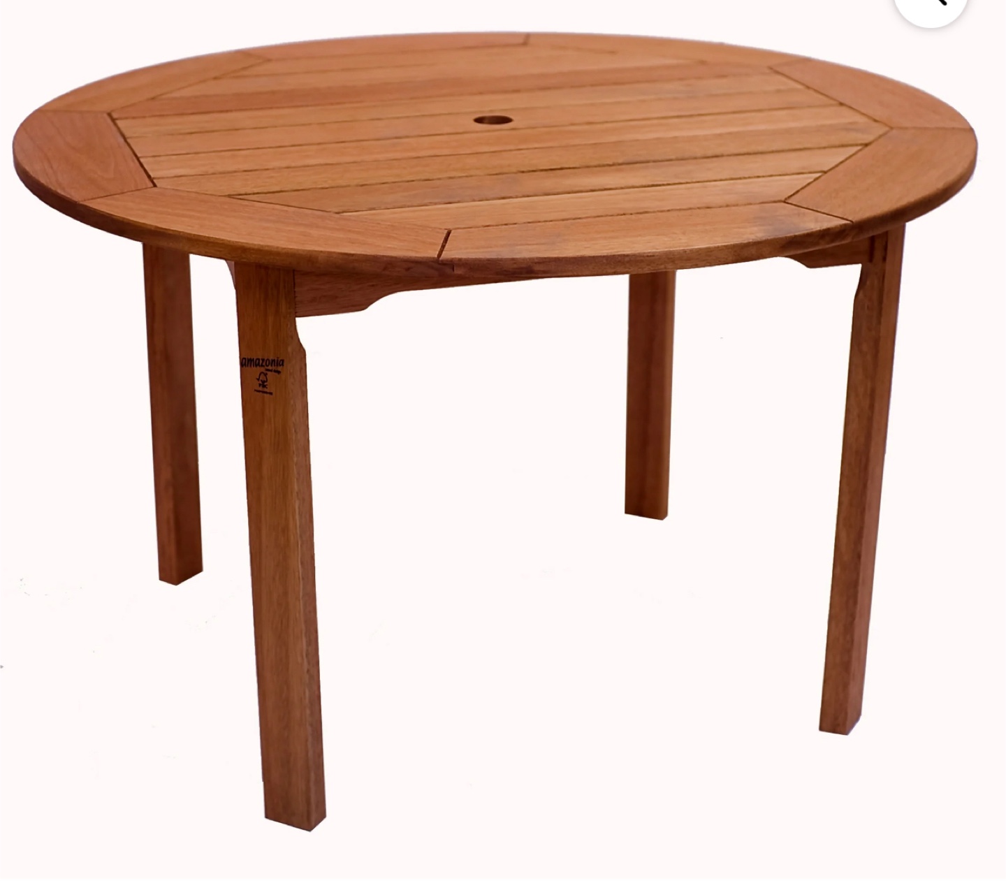 New Amazonia Milano FSC Eucalyptus Wood Outdoor Round Table
