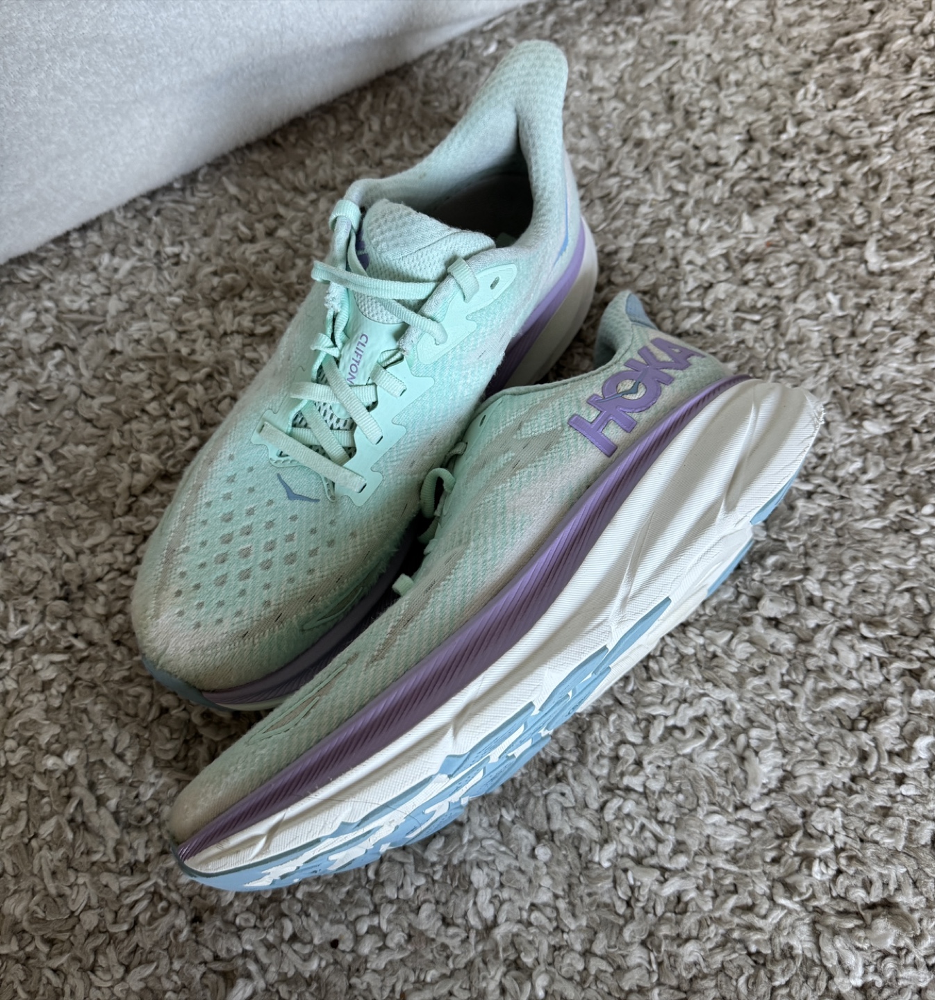 Hoka Clifton 9 Running Shoes - Blue/Purple - photo 5