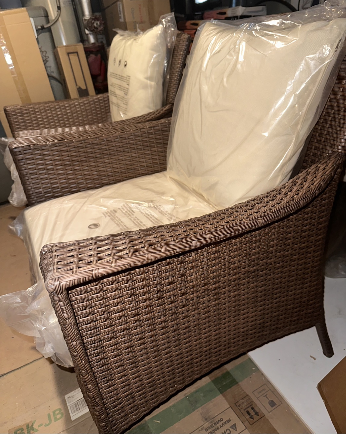 New Set Of 2 Wicker Outdoor Chairs - photo 3