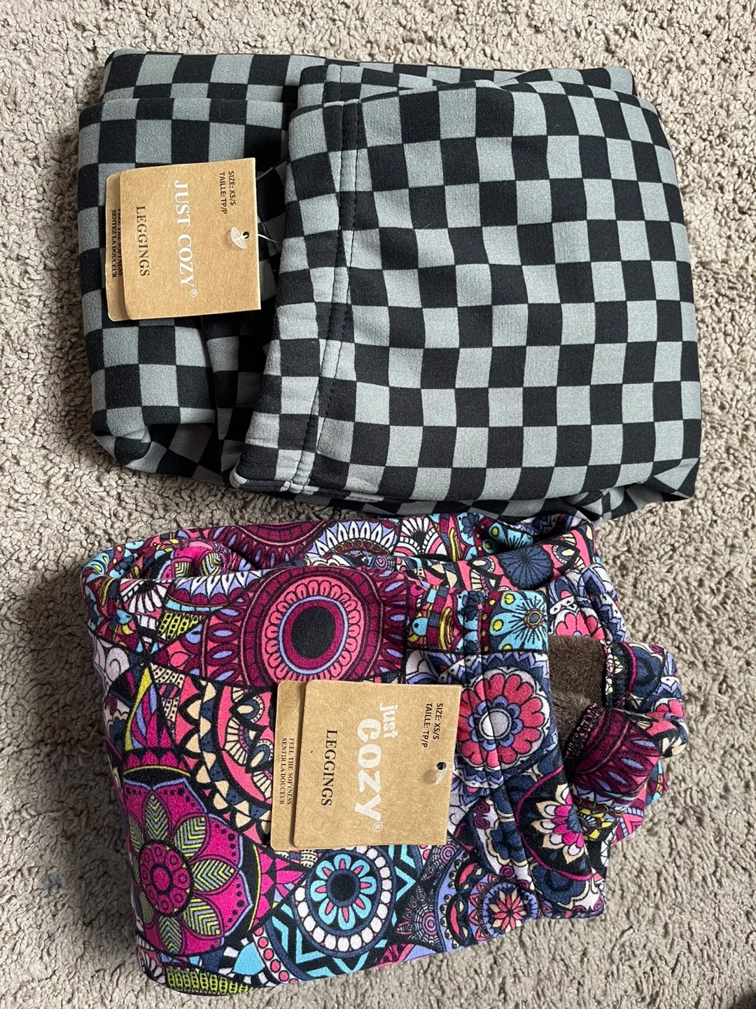 Just Cozy Leggings - Checkered and Patterned thumbnail