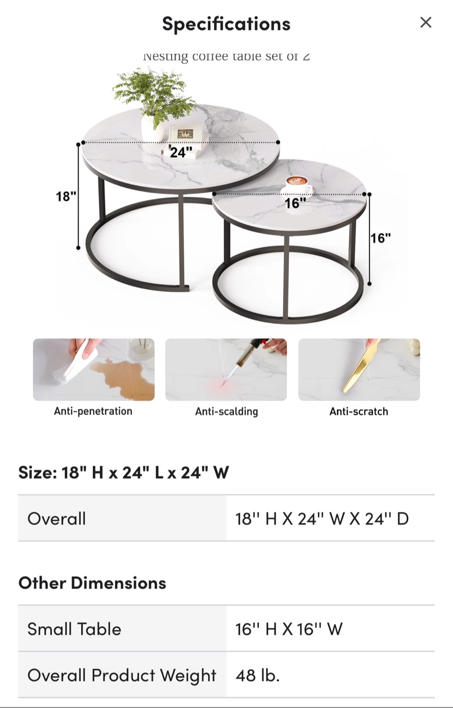 Nesting Coffee Tables - photo 4