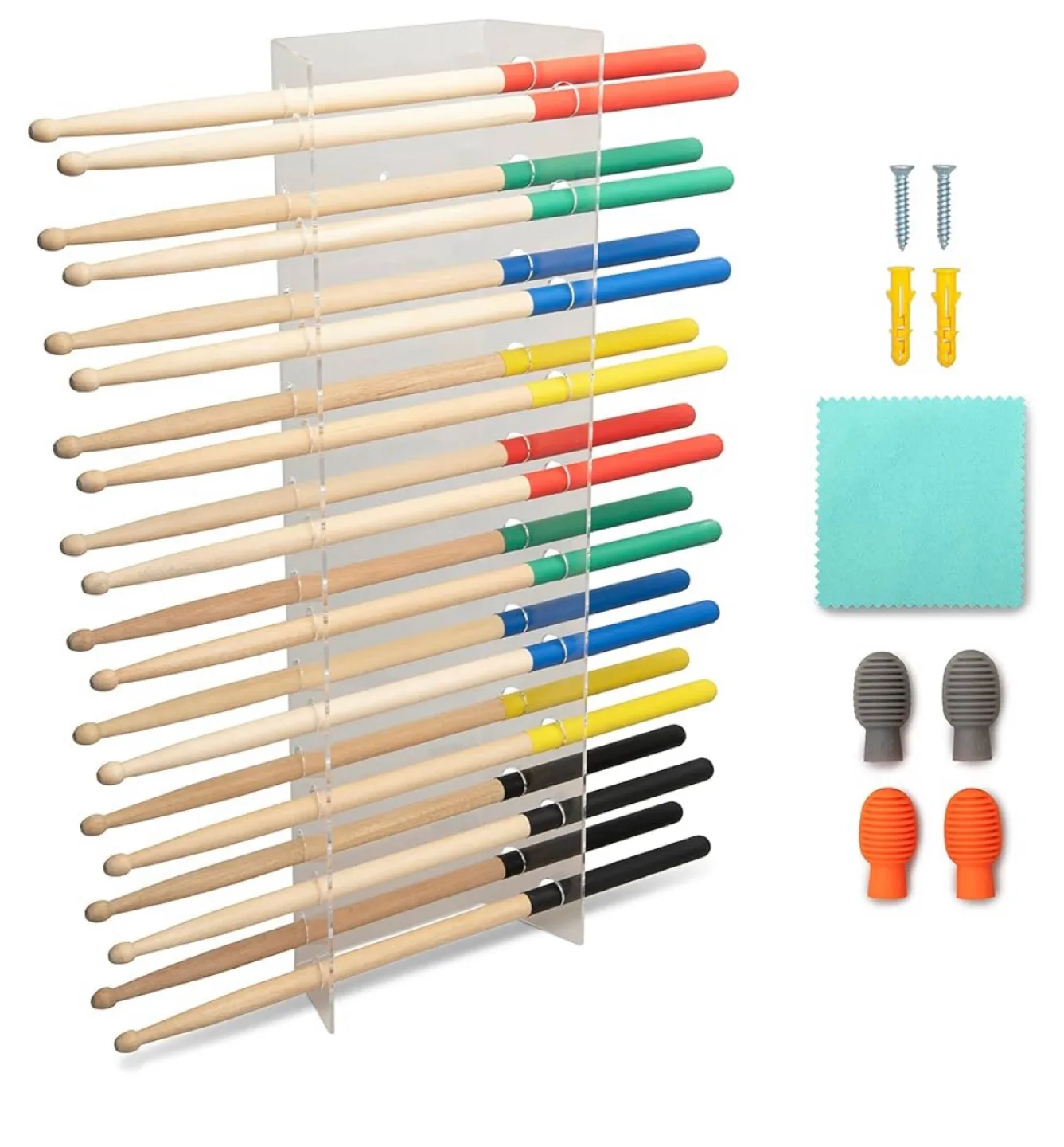 Brand New Clear Acrylic Drumstick Holder Organizer image indicator(2)