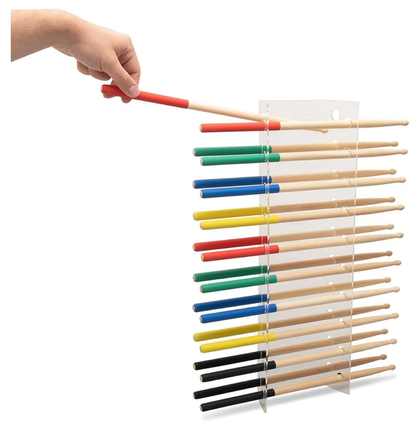 Brand New Clear Acrylic Drumstick Holder Organizer image indicator(3)
