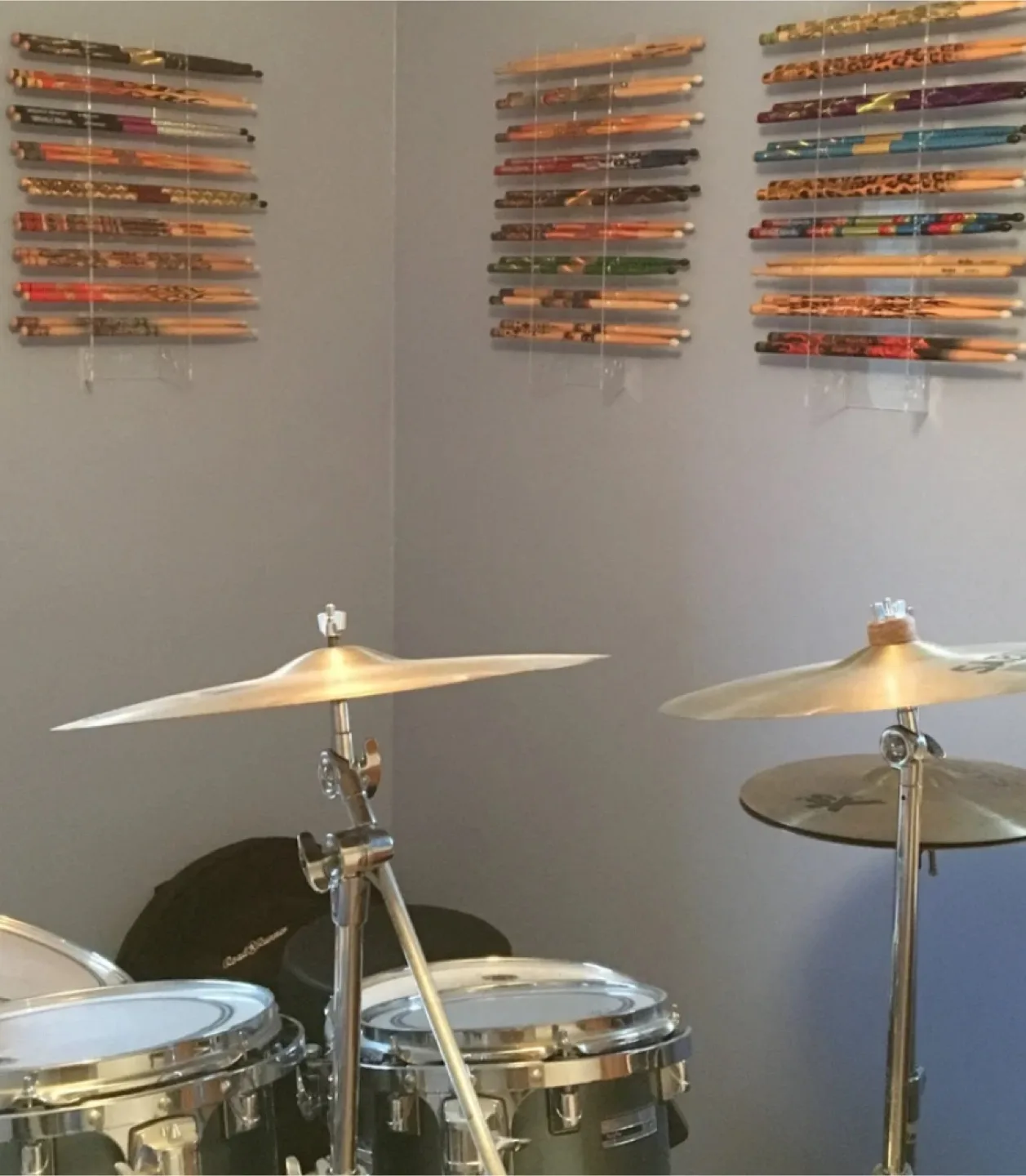 Brand New Clear Acrylic Drumstick Holder Organizer image indicator(10)