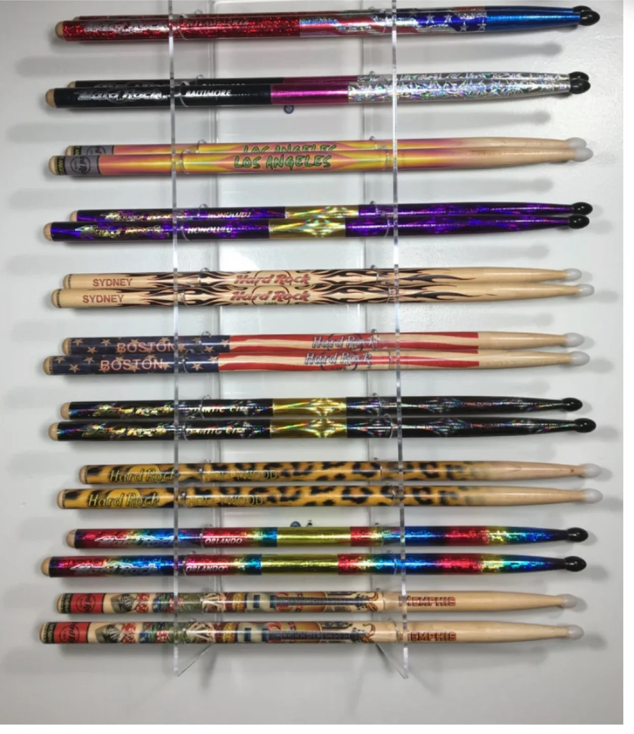 Brand New Clear Acrylic Drumstick Holder Organizer image indicator(9)