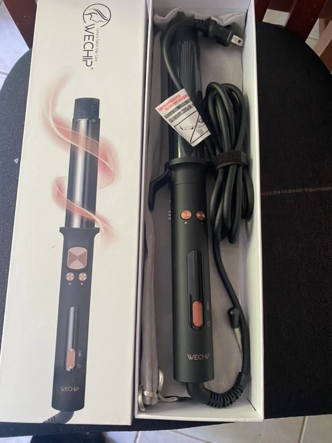 WECHIP Luxury Salon Hair Care Curling Wand image indicator(2)
