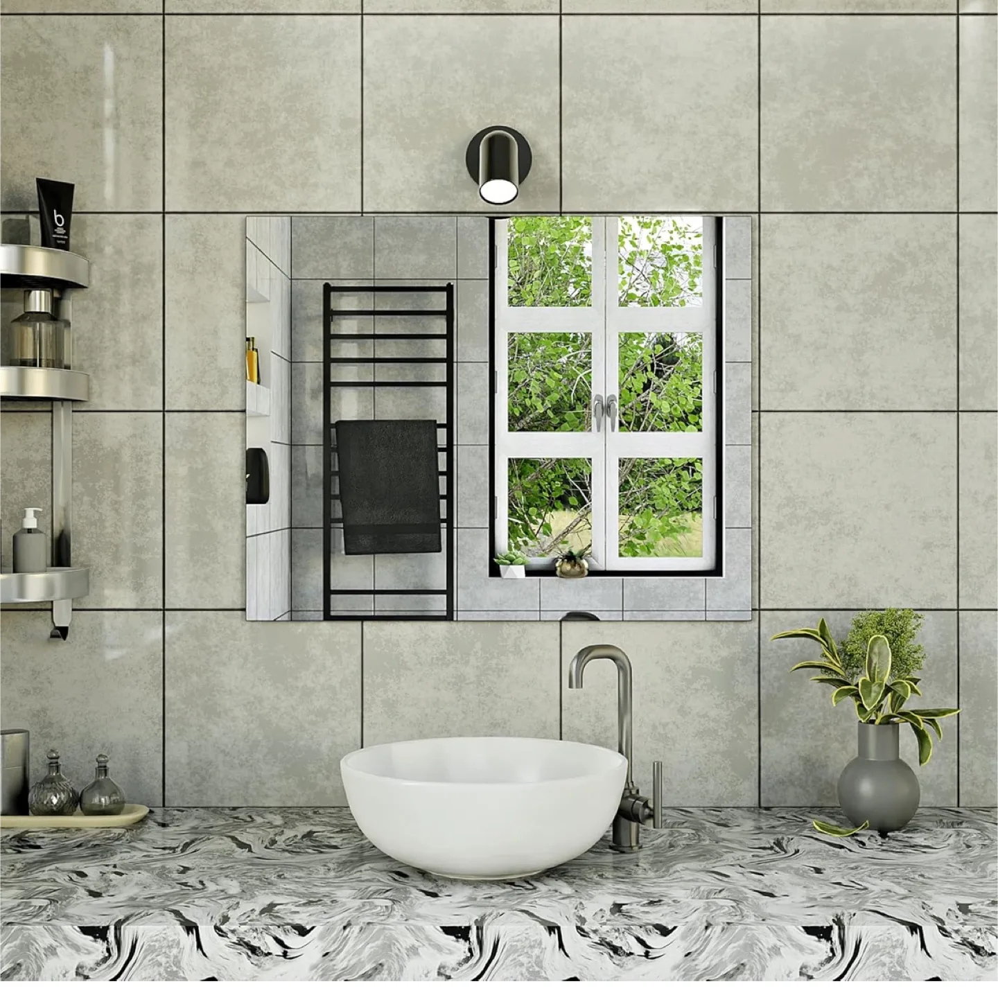 Rectangle Bathroom Mirror thumbnail
