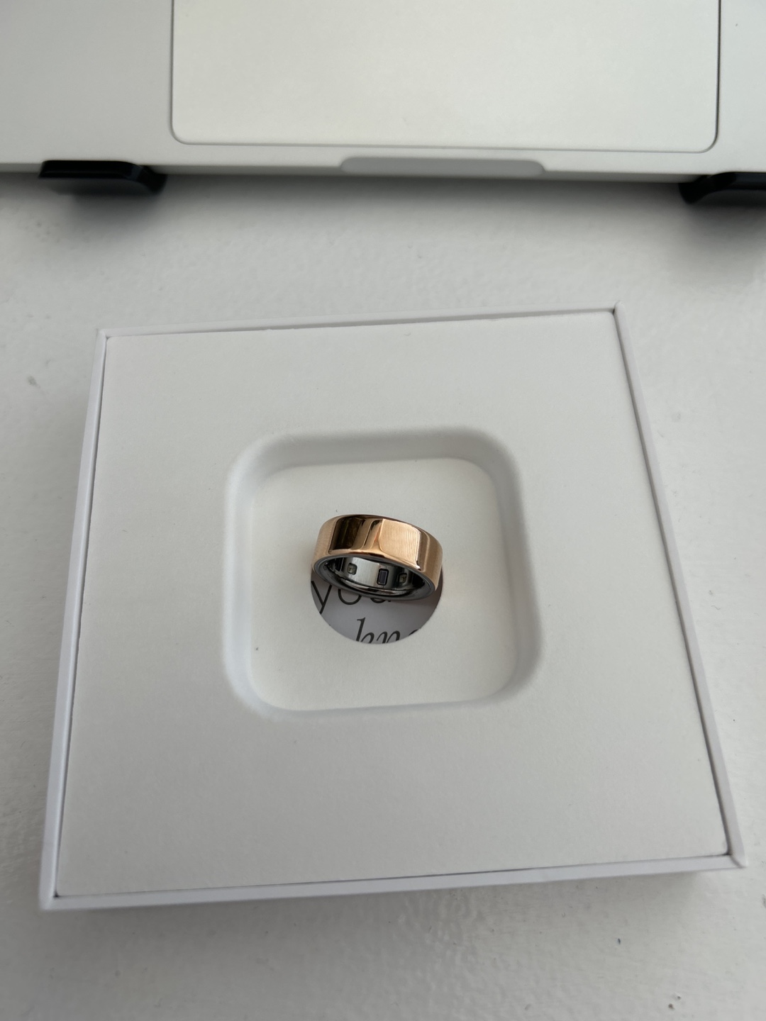 Oura Ring 4, Rose Gold, Size 8