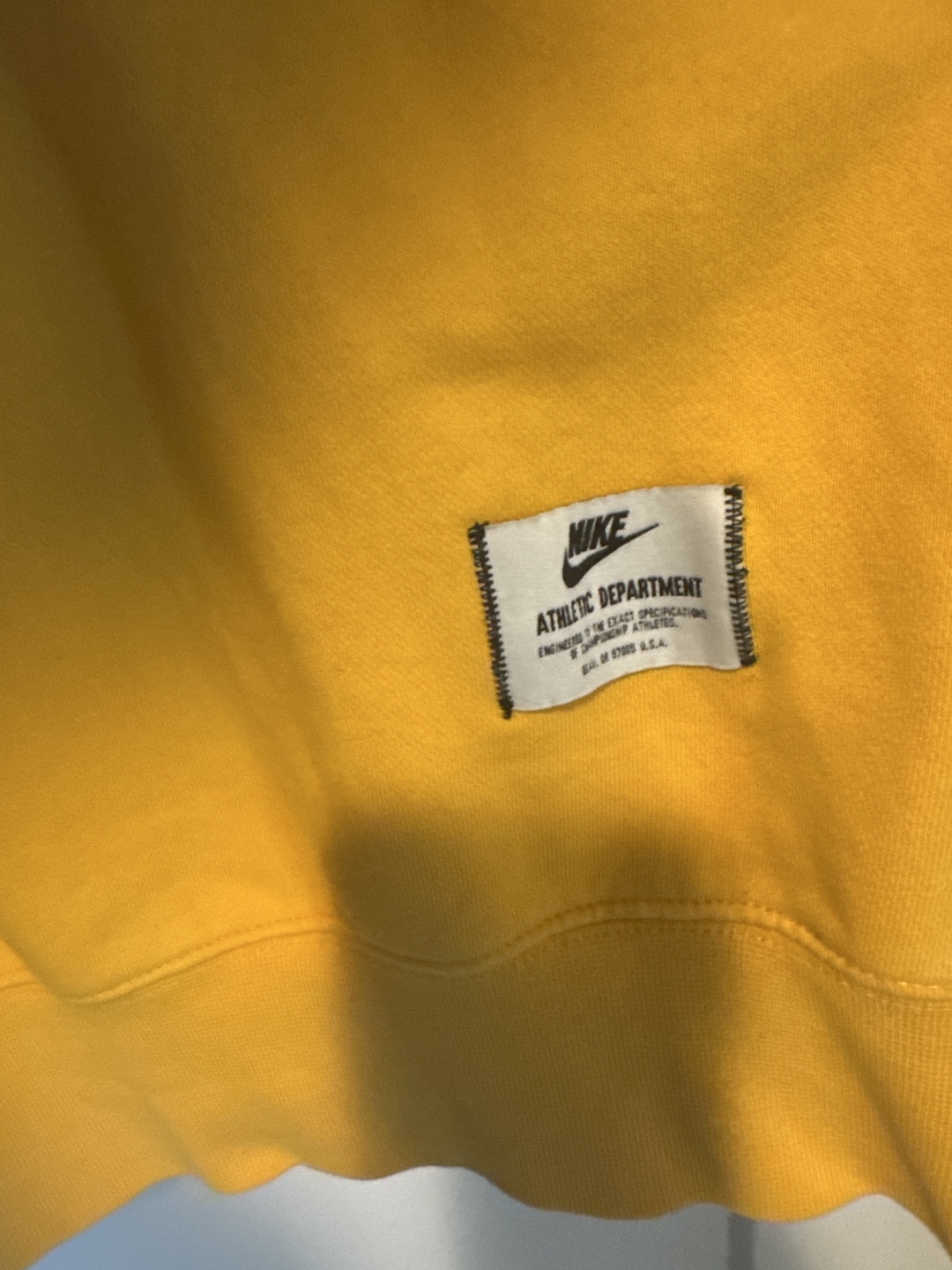 Nike Athletic Department Yellow Sweatshirt - photo 2