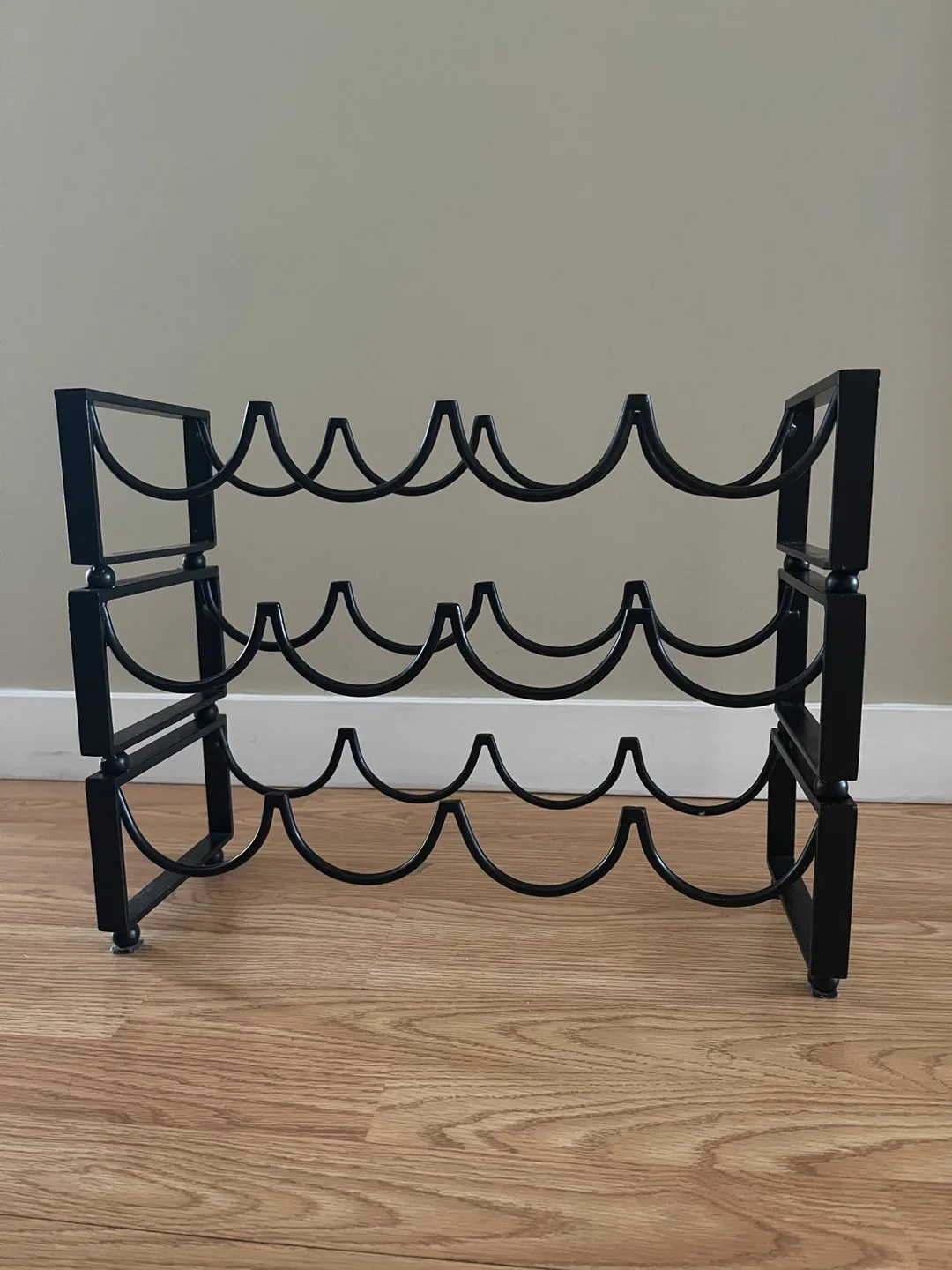 Iron stackable wine rack image indicator(2)