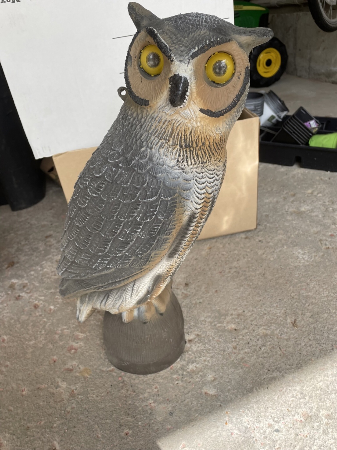 Plastic Owl Decoy