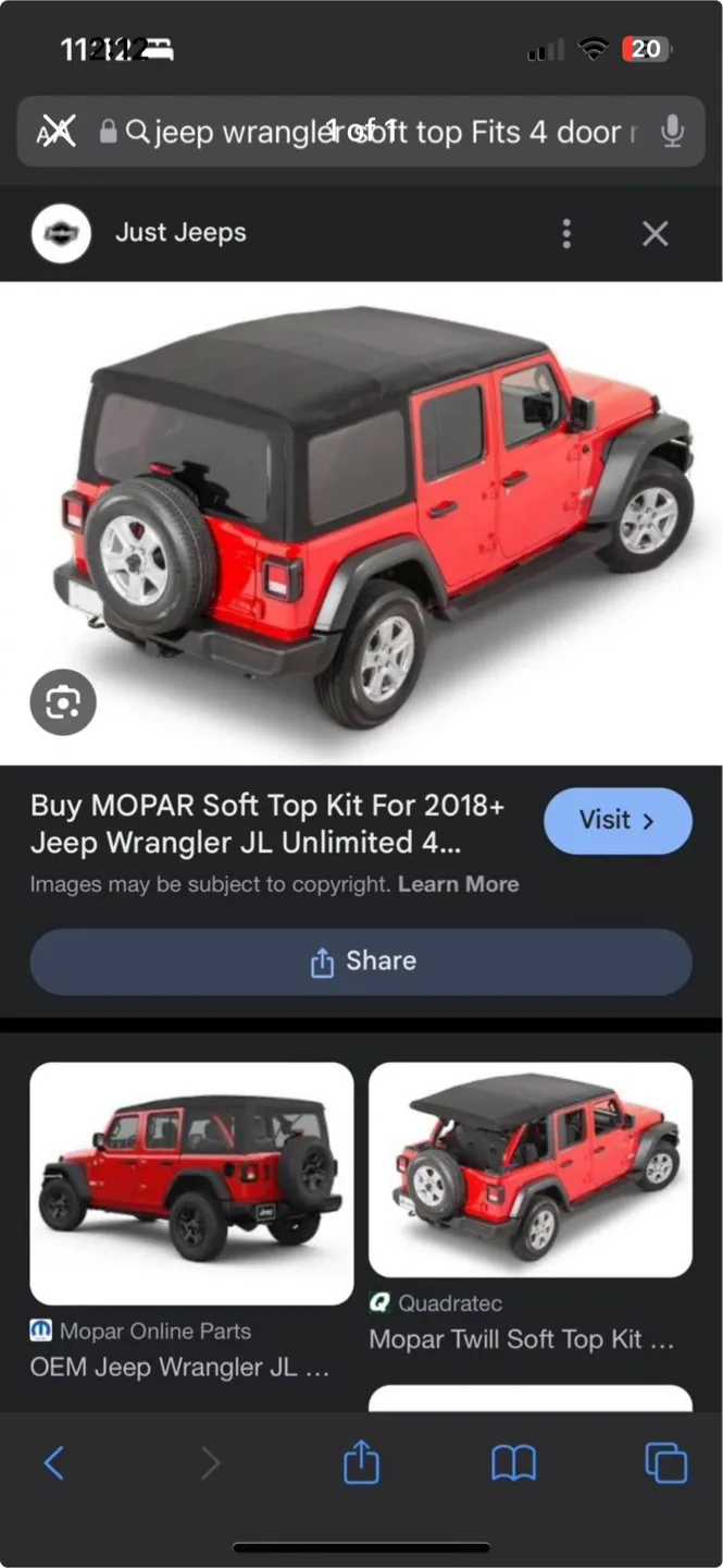 Jeep Wrangler Soft Top Kit image indicator(2)