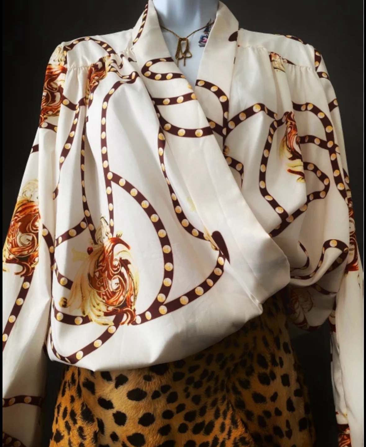 Long sleeve print top - photo 3
