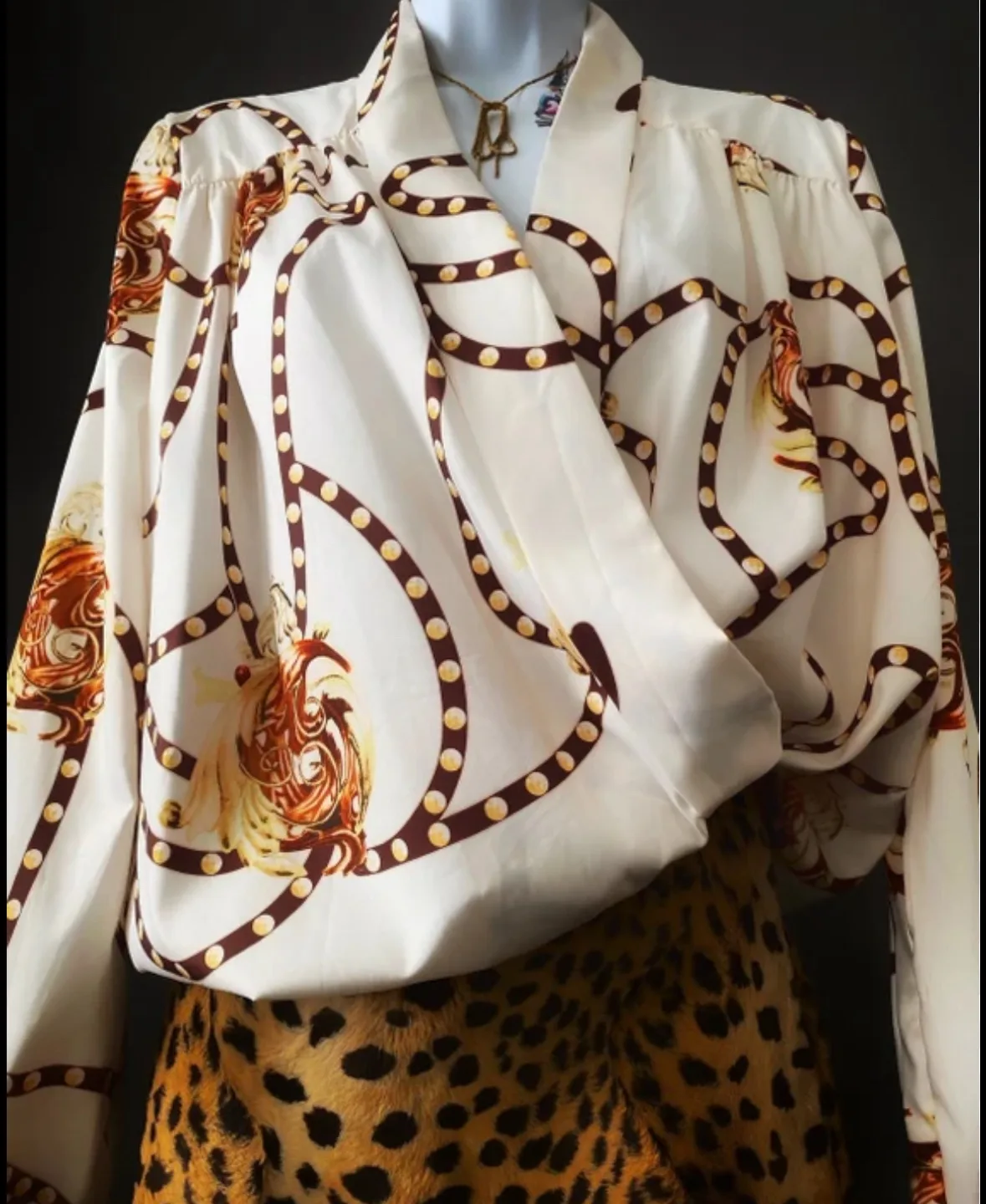 Long sleeve print top image indicator(3)