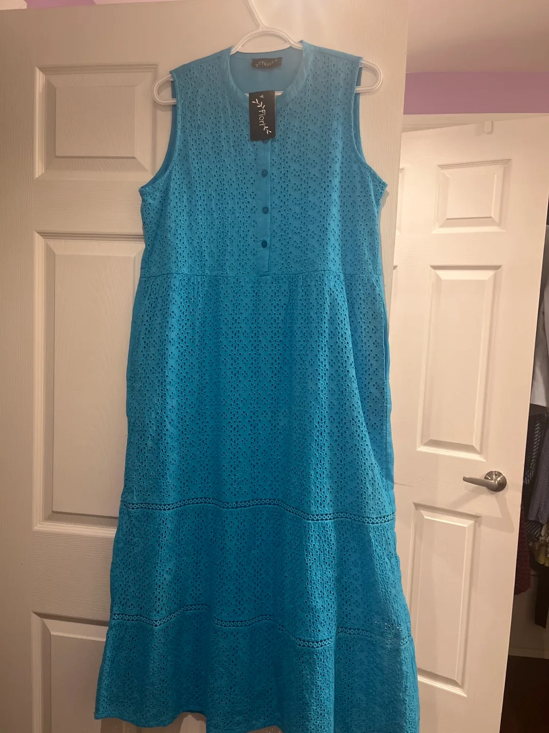 Blue Eyelet Dress thumbnail