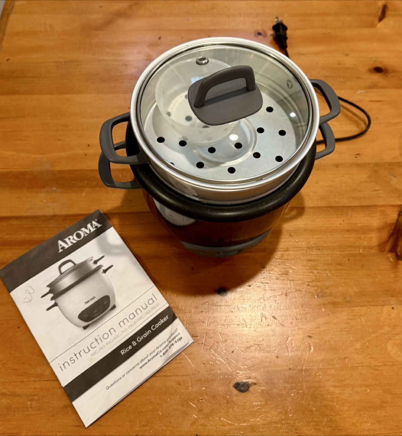 Aroma Grain & Rice Cooker - 1.5 Quart - photo 2