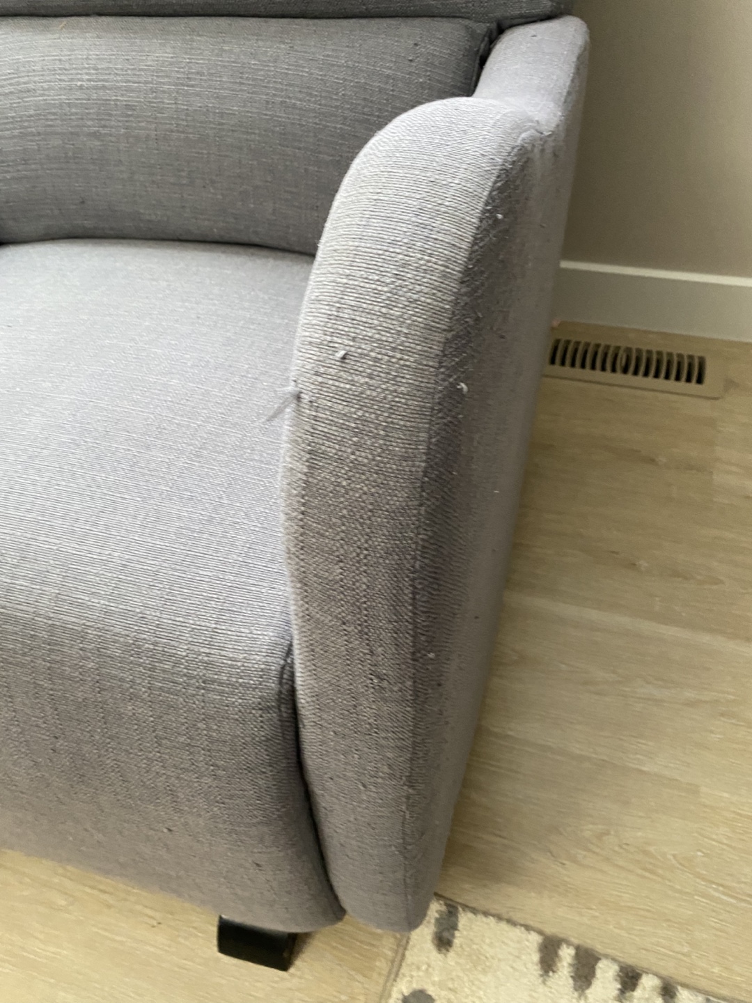 Grey Fabric Rocking Chair - photo 3
