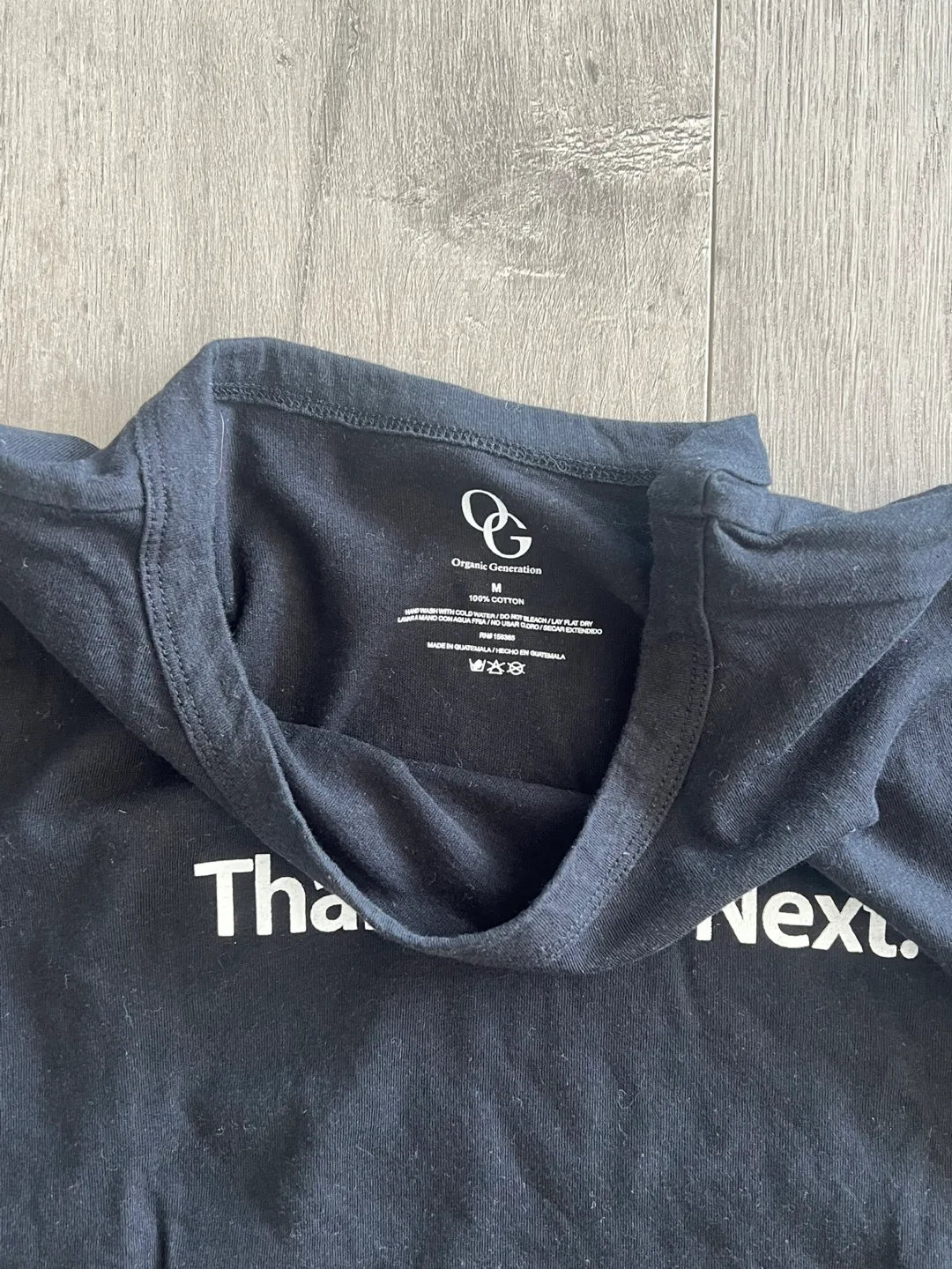 OG Black Crop Top Shirt Thank you Next Small / Medium image indicator(5)