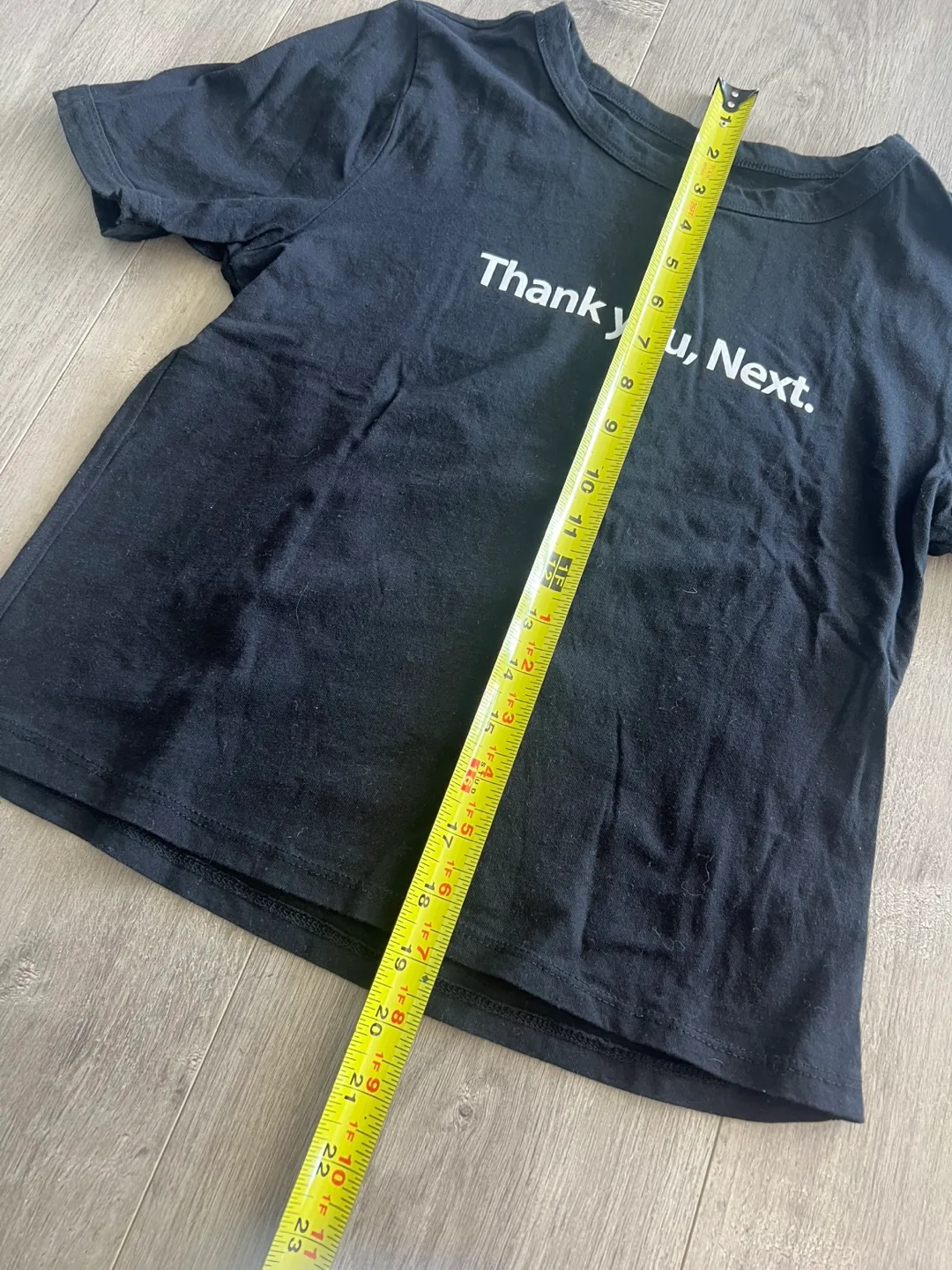 OG Black Crop Top Shirt Thank you Next Small / Medium image indicator(6)