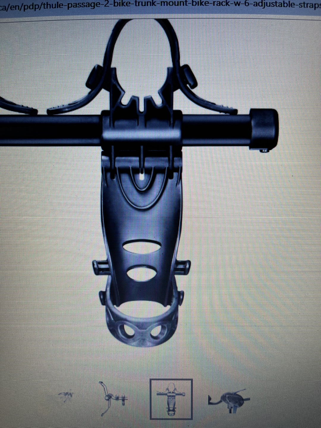 Thule Passage 2-Bike Trunk Mount Bike Rack - photo 4