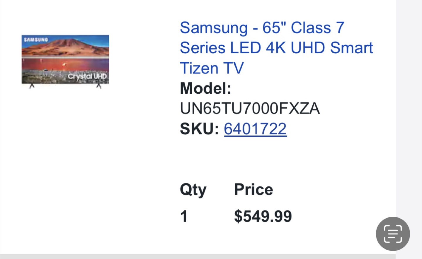 60 inch Samsung TV - photo 2