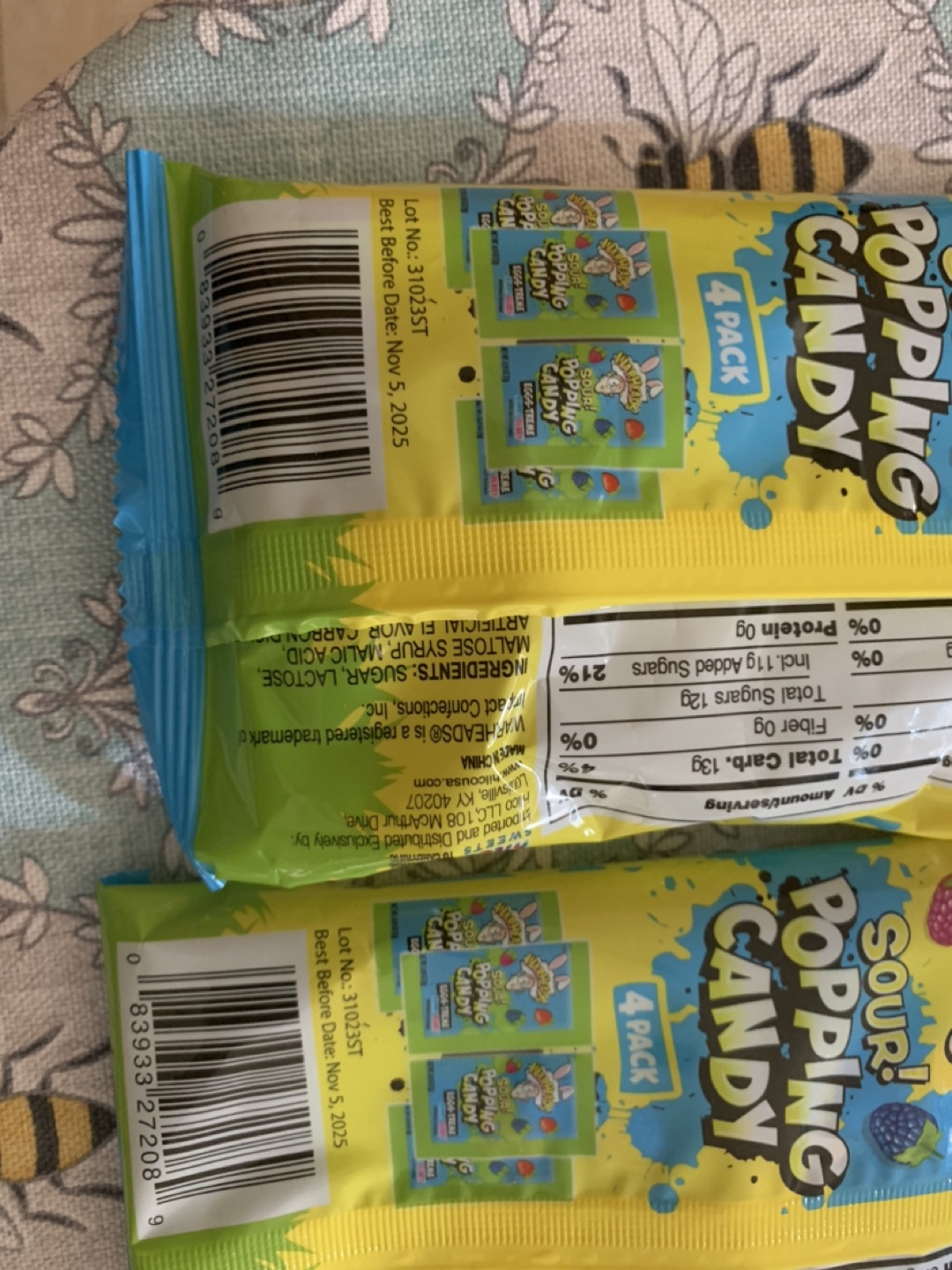 Popping Candy packs, sealed. see photo for ingredients and date - photo 3