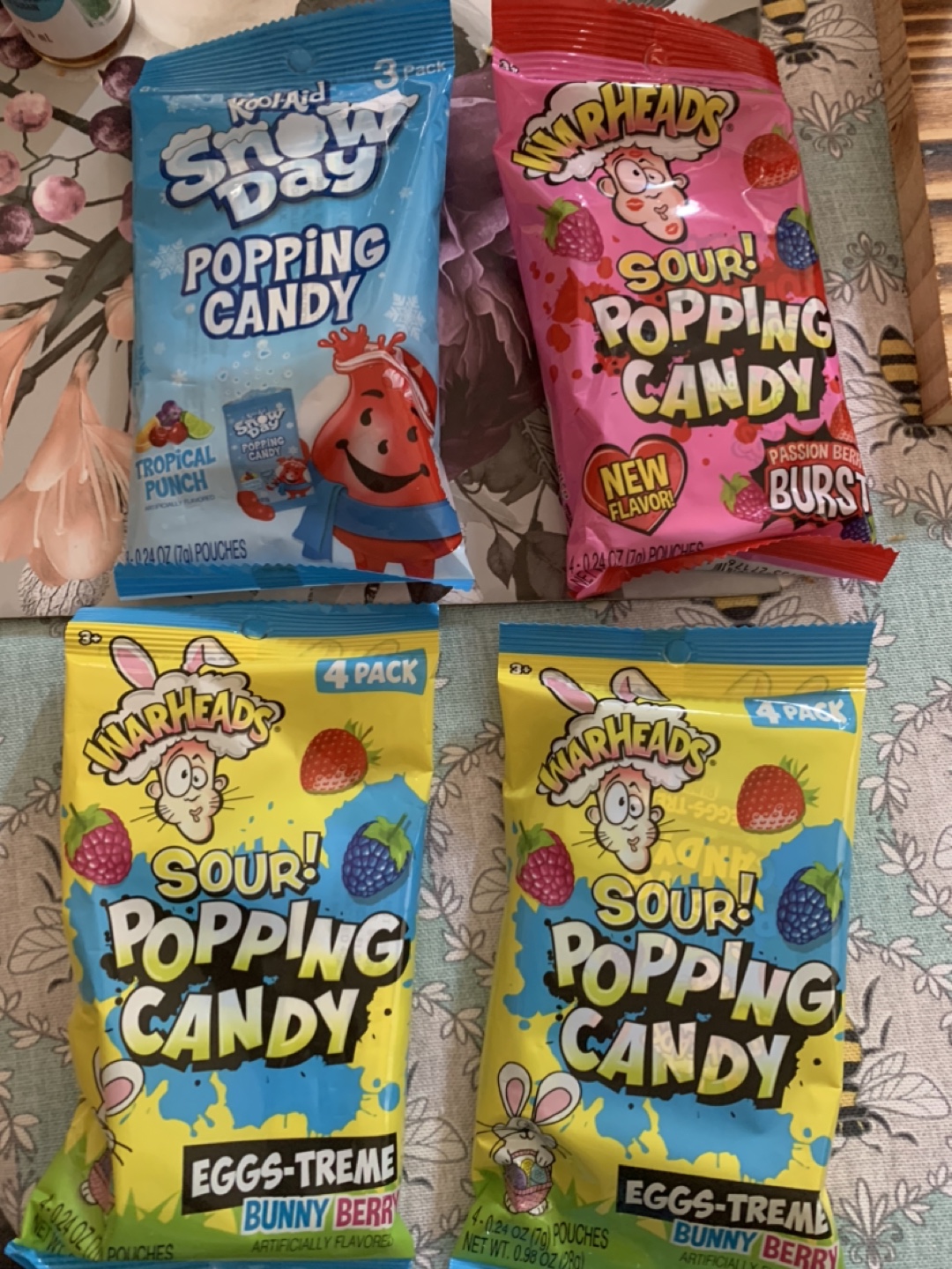 Popping Candy packs, sealed. see photo for ingredients and date