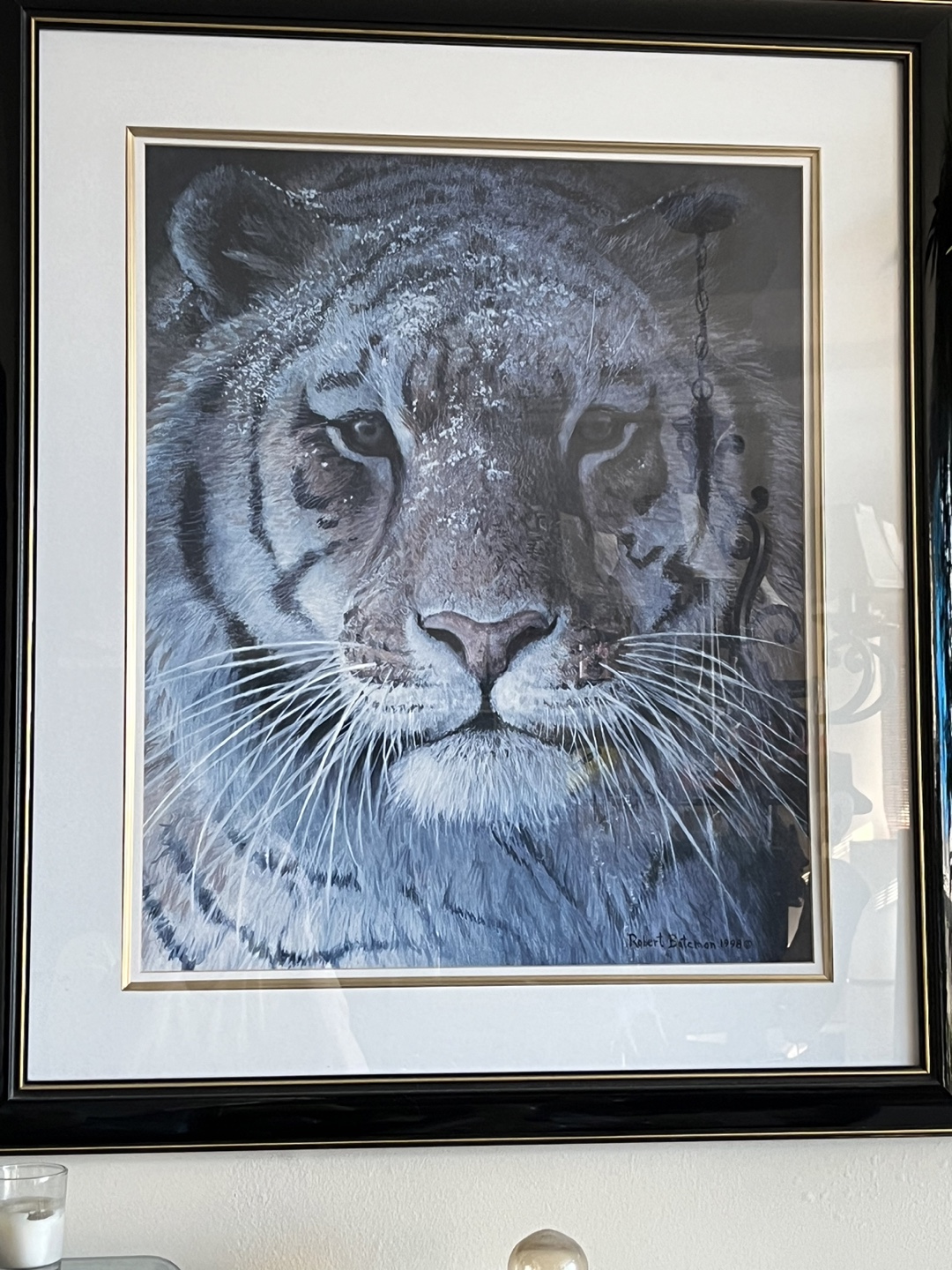 Bateman Print Framed Tiger Painting