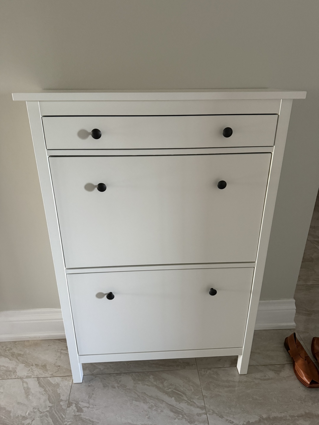 White Shoe Storage Cabinet in great condition