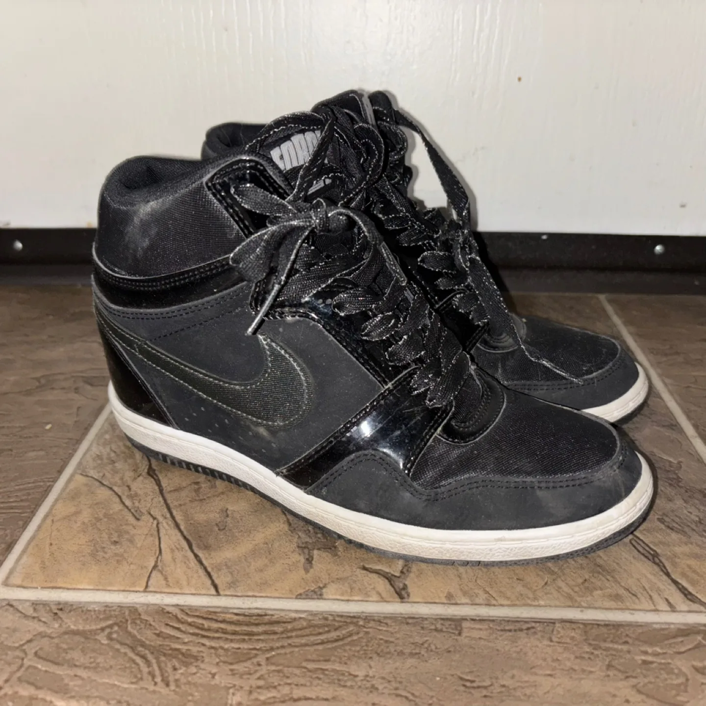 Nike Black High Top Sneakers thumbnail