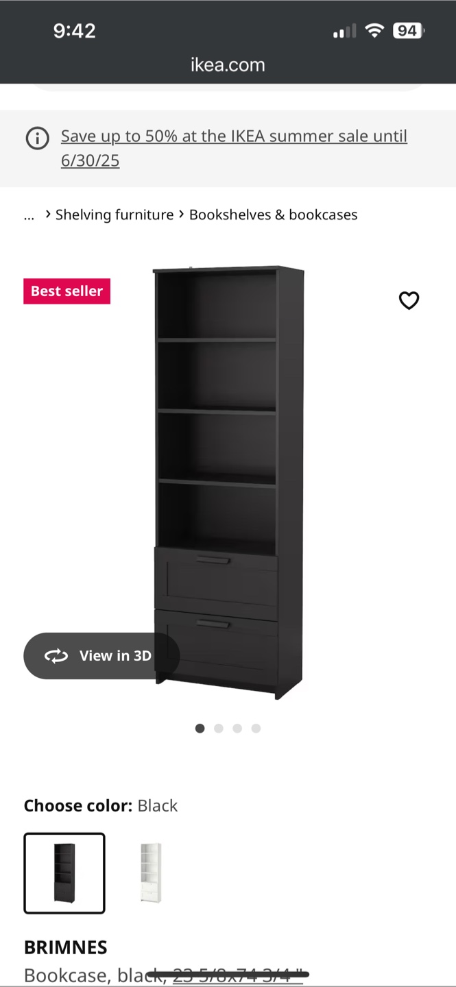 IKEA BRIMNES bookcase - photo 4