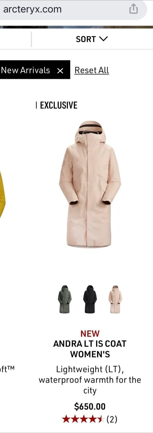 Arc'teryx Andra LT IS Coat - Women's thumbnail